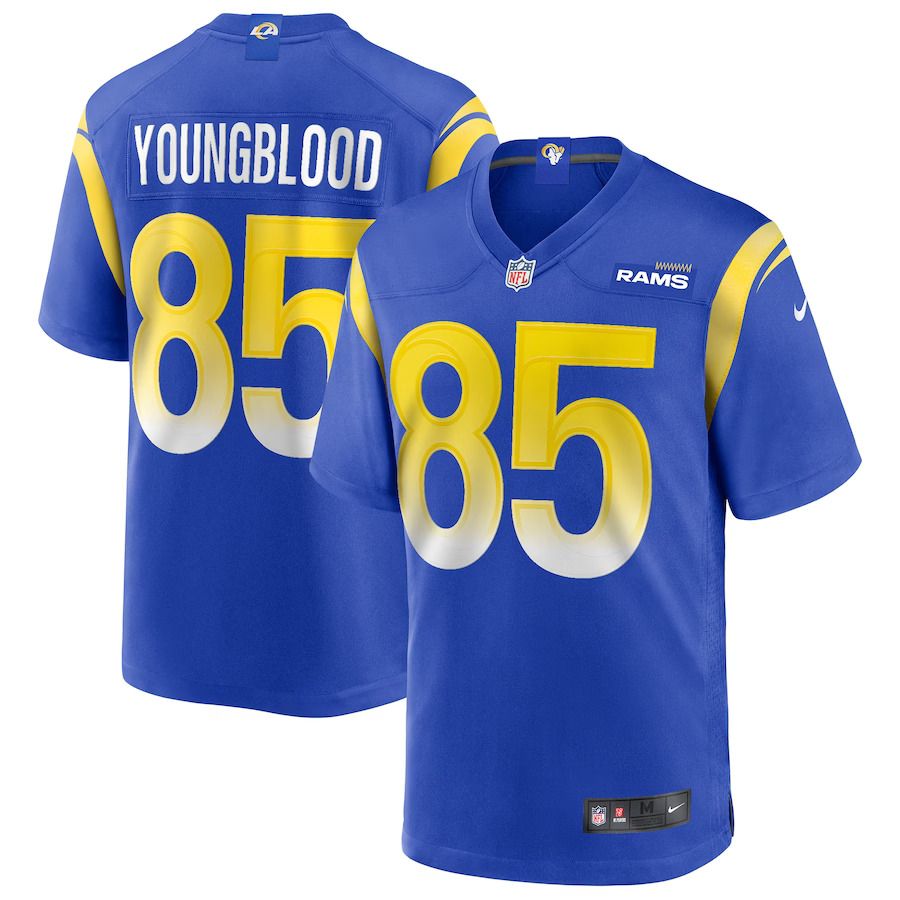 Men Los Angeles Rams 85 Jack Youngblood Nike Royal Game Retired Player NFL Jersey